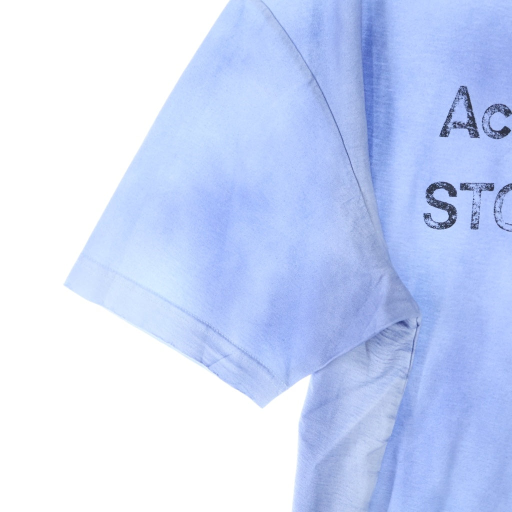 Acne Studios(アクネ ストゥディオズ) 1996 フロントロゴプリント 半袖Tシャツ カットソー ブルー FN-UX-TSHI000013