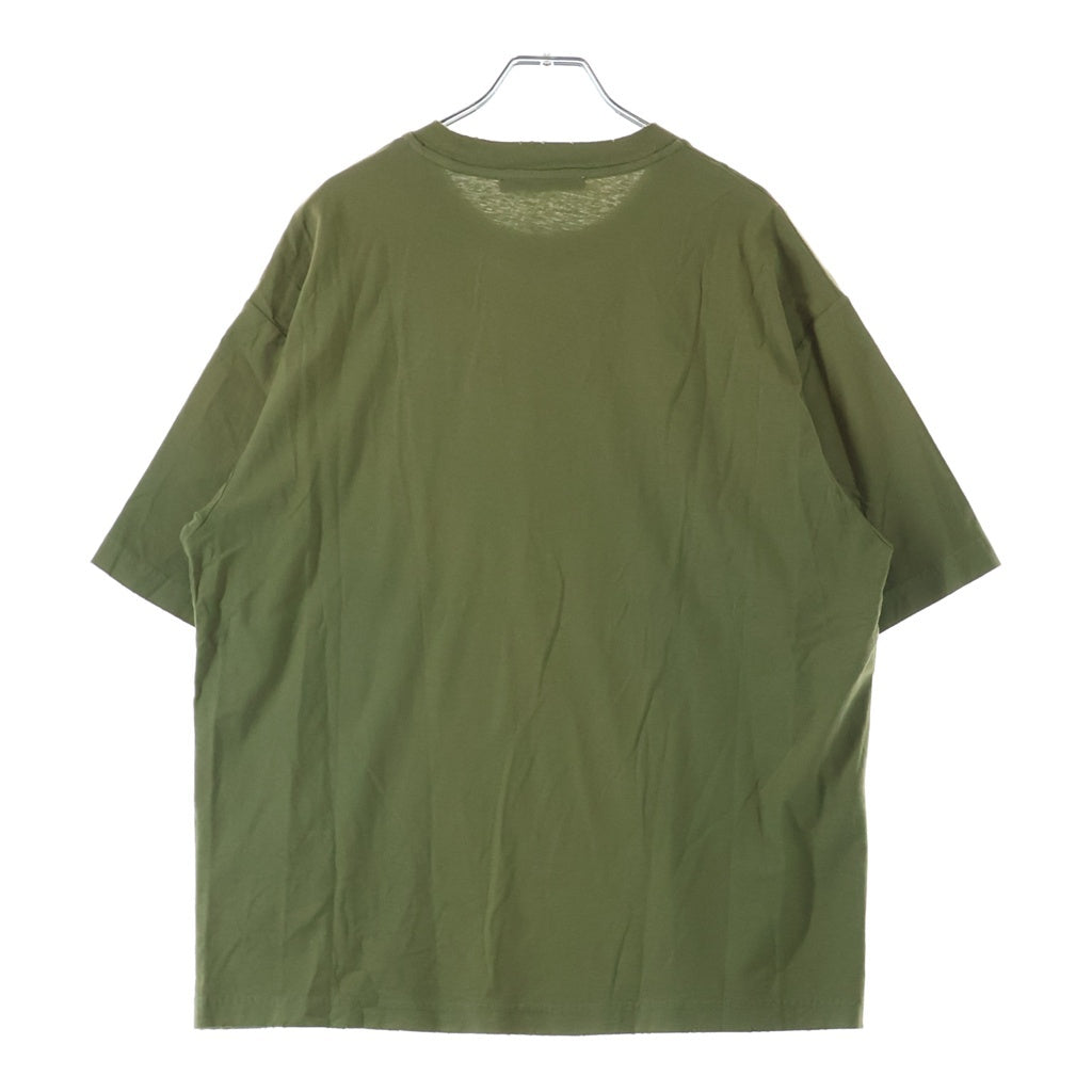 Acne Studios(アクネ ストゥディオズ) 1996 フロントロゴプリント 半袖Tシャツ カットソー カーキ FN-UX-TSHI000013