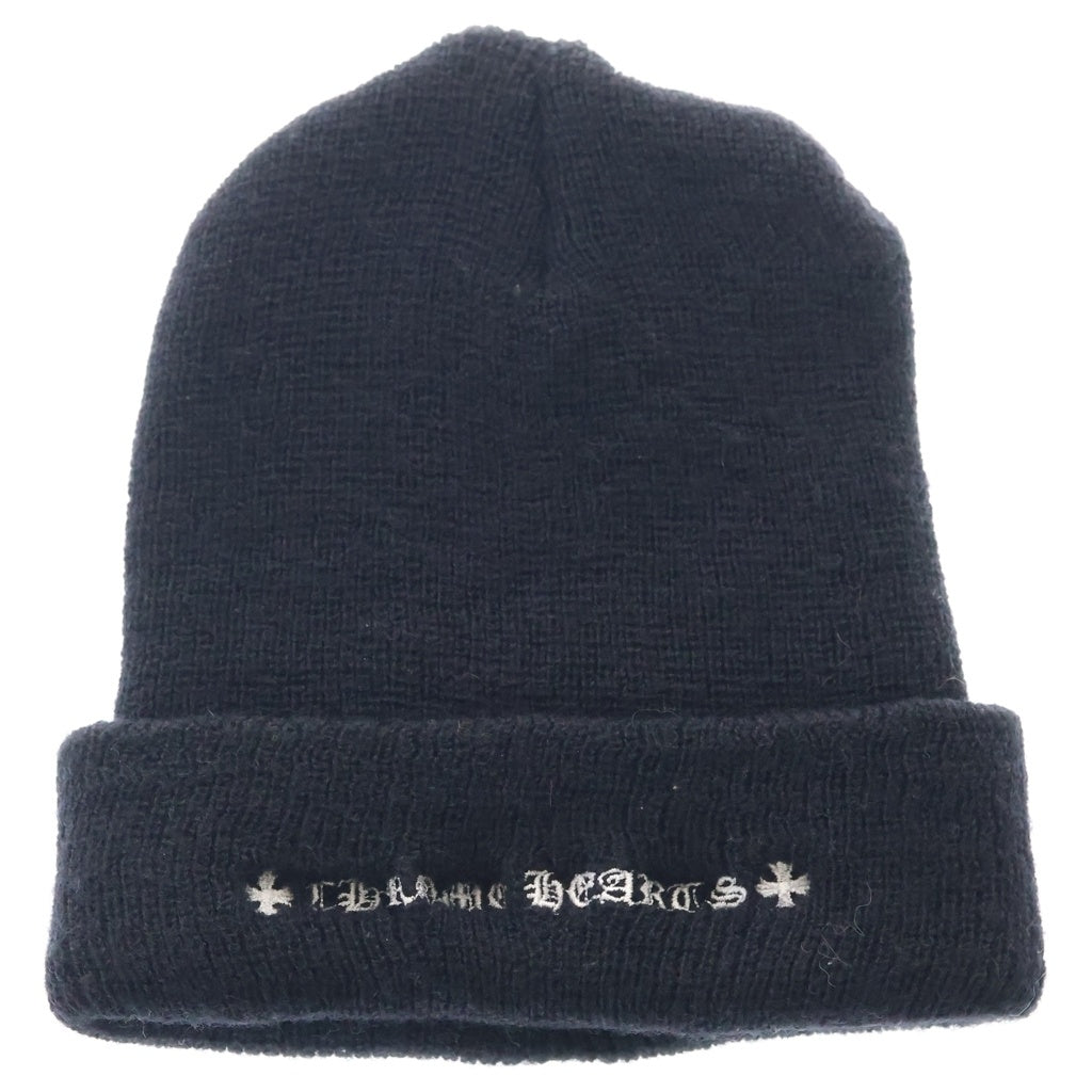 CHROME HEARTS(クロムハーツ) WOOL WATCH CAP CHプラス刺繍ウールビーニー ニットキャップ 帽子 ブラック