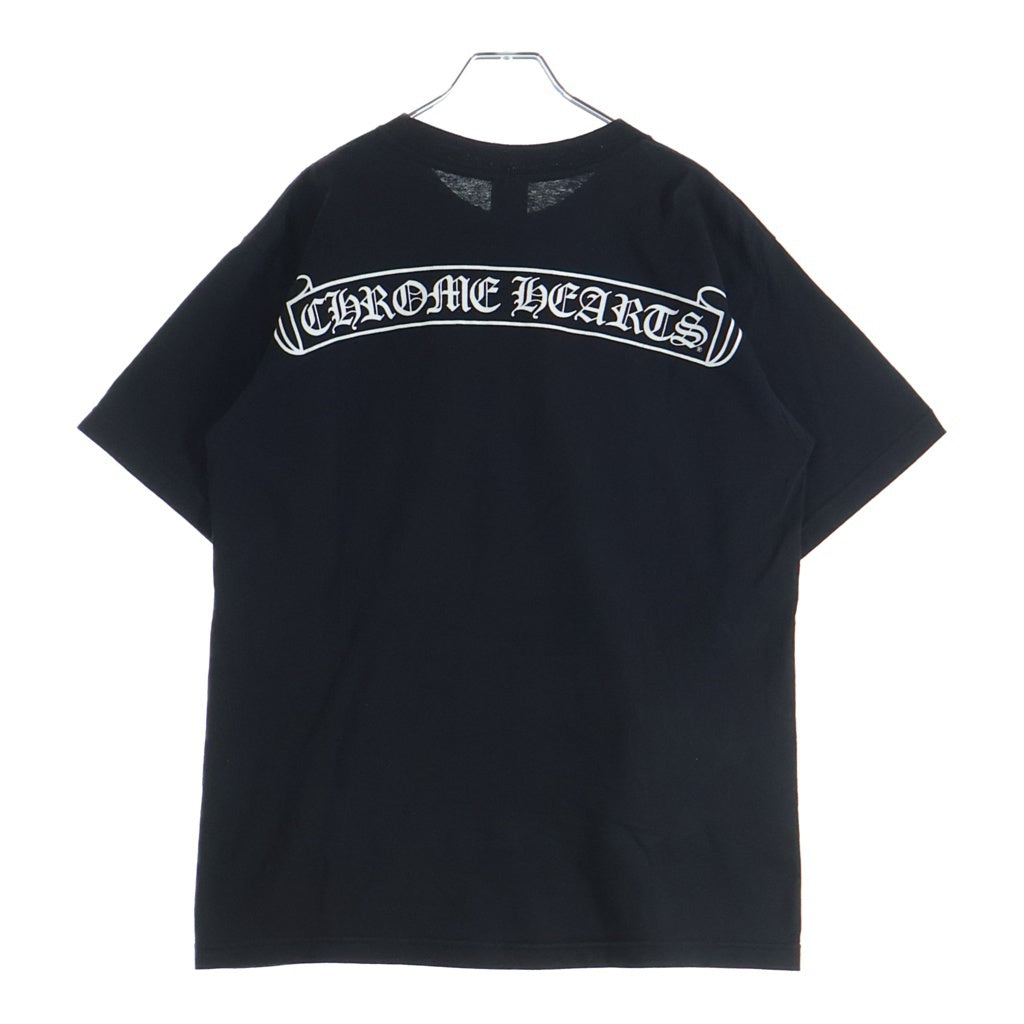 CHROME HEARTS(クロムハーツ) OLD Scroll Label Horseshoe Tee スクロールラベル ホースシュー スタープリント 半袖Tシャツ カットソー ブラック