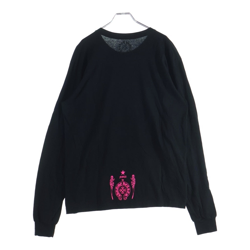 CHROME HEARTS(クロムハーツ) FOTI MISS LERLENE TEE フォティ ミスラーレン プリント長袖Tシャツ カットソー ブラック/ピンク