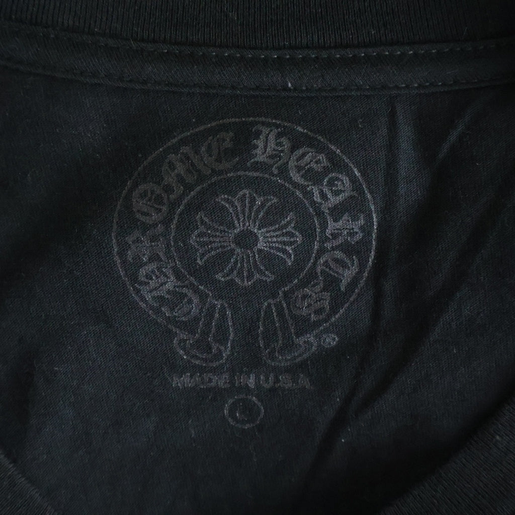 CHROME HEARTS(クロムハーツ) FOTI MISS LERLENE TEE フォティ ミスラーレン プリント長袖Tシャツ カットソー ブラック/ピンク