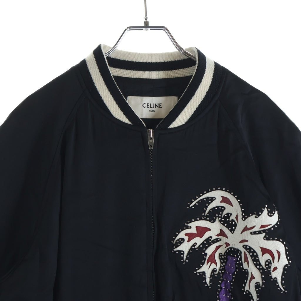 CELINE(セリーヌ) 22SS パームツリースタッズ テディジャケット ブラック 2V57H851C