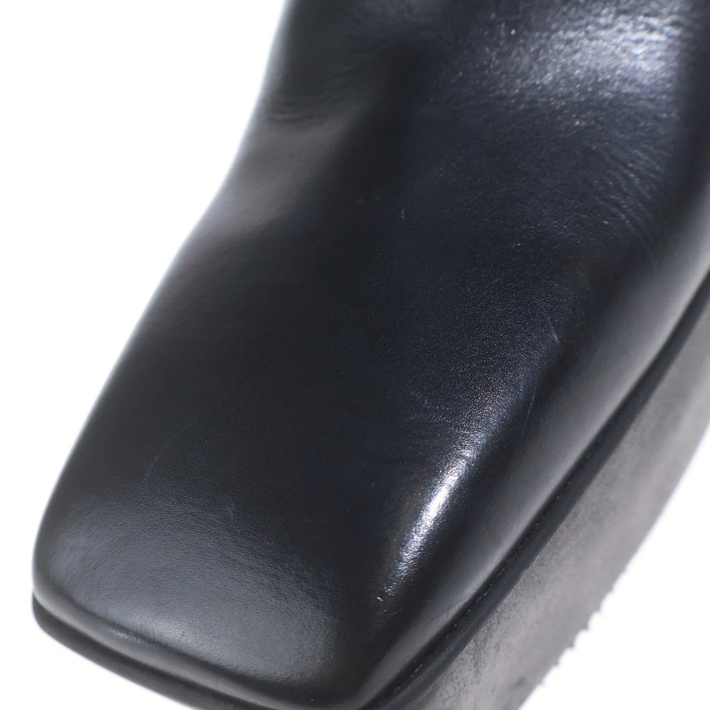 Rick Owens(リックオウエンス) Platform Beatle 110mm Boots プラットフォーム ビートル サイドゴアブーツ ブラック