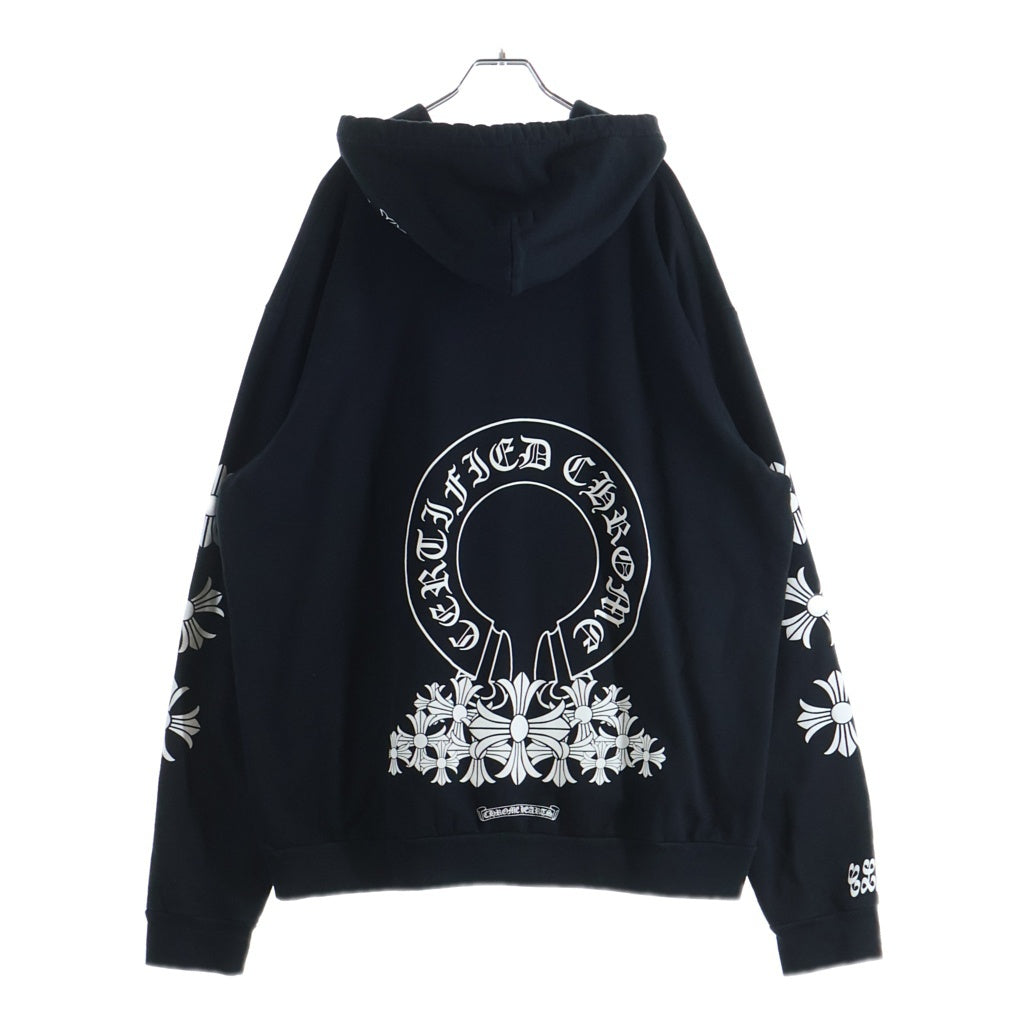 CHROME HEARTS(クロムハーツ) ×DRAKE 2021SS Certified Lover Boy Hoodie ×ドレイク サーティファイドラバーボーイフーディ プルオーバーパーカー ロゴプリント ブラック