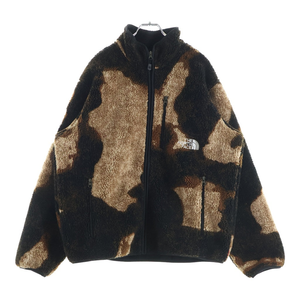SUPREME(シュプリーム) 21AW ×The North Face Bleached Fleece Jacket ノースフェイス ブリーチド フリースジャケット ブラウン NA52100I