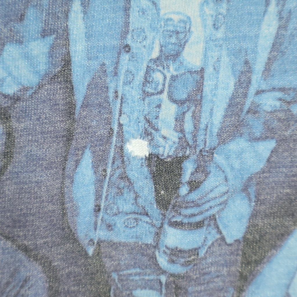 VINTAGE(ヴィンテージ) 00s NIRVANA BLUE BAR TEE ニルヴァーナ カートコバーン フロントプリント半袖Tシャツ カットソー ホワイト