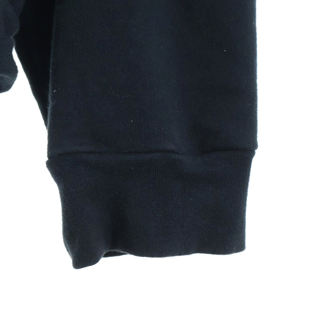 CHROME HEARTS(クロムハーツ) SWTSHRT HD ZIP 袖ロゴ フーディー ジップアップパーカー ブラック