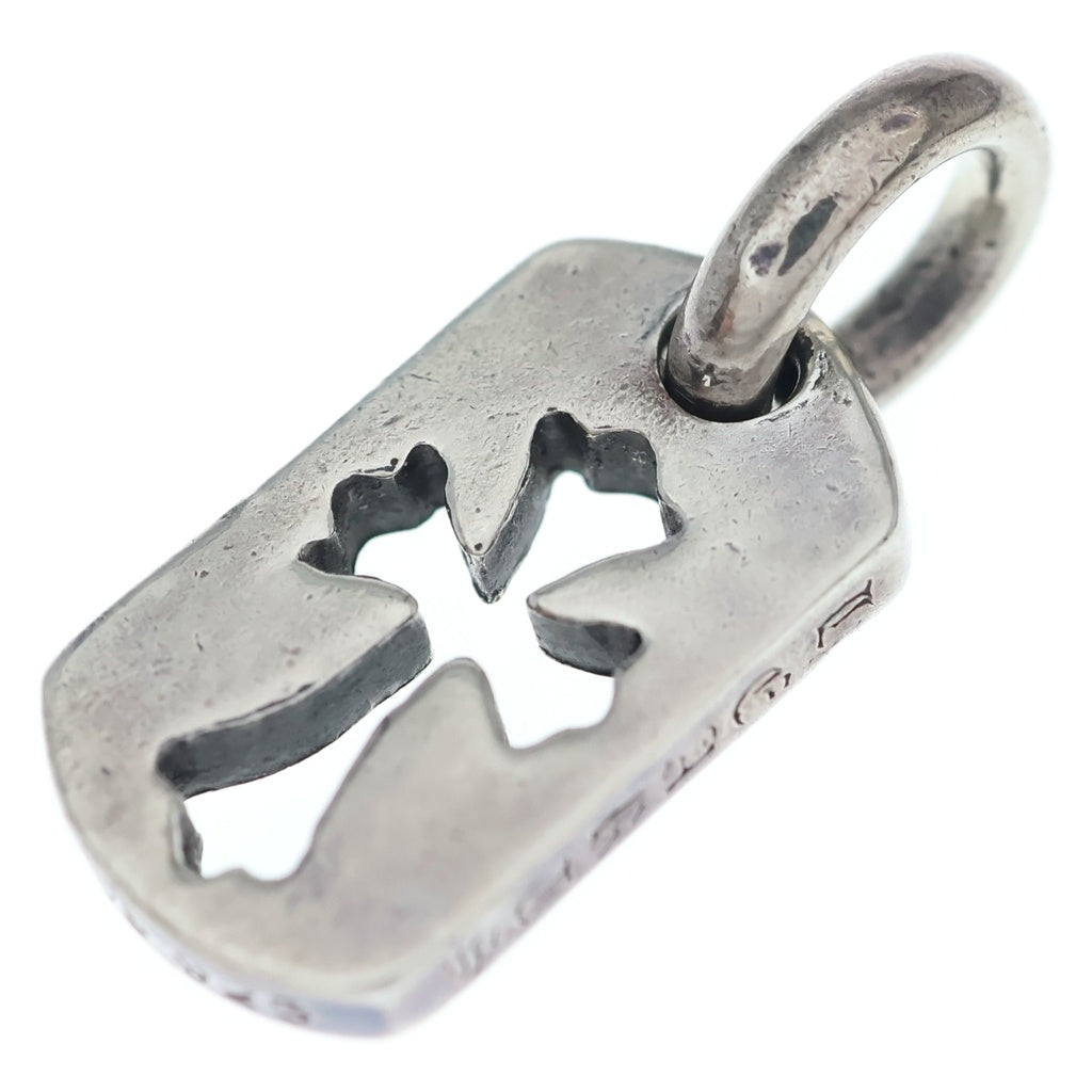 CHROME HEARTS(クロムハーツ) DT TNY CO CRS タイニーカットアウトクロスドッグタグ チャーム ペンダントトップ シルバー BCA252