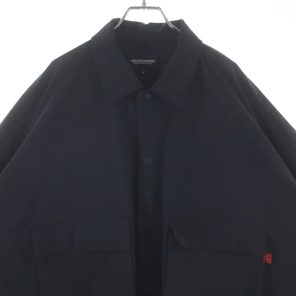 NO BRAND(ノーブランド) VIRGOwearworks MAJOR UTILITY SHIRT JACKET ヴァルゴウェアワークス メジャーユーティリティシャツジャケット ブラック VG-JKT-397