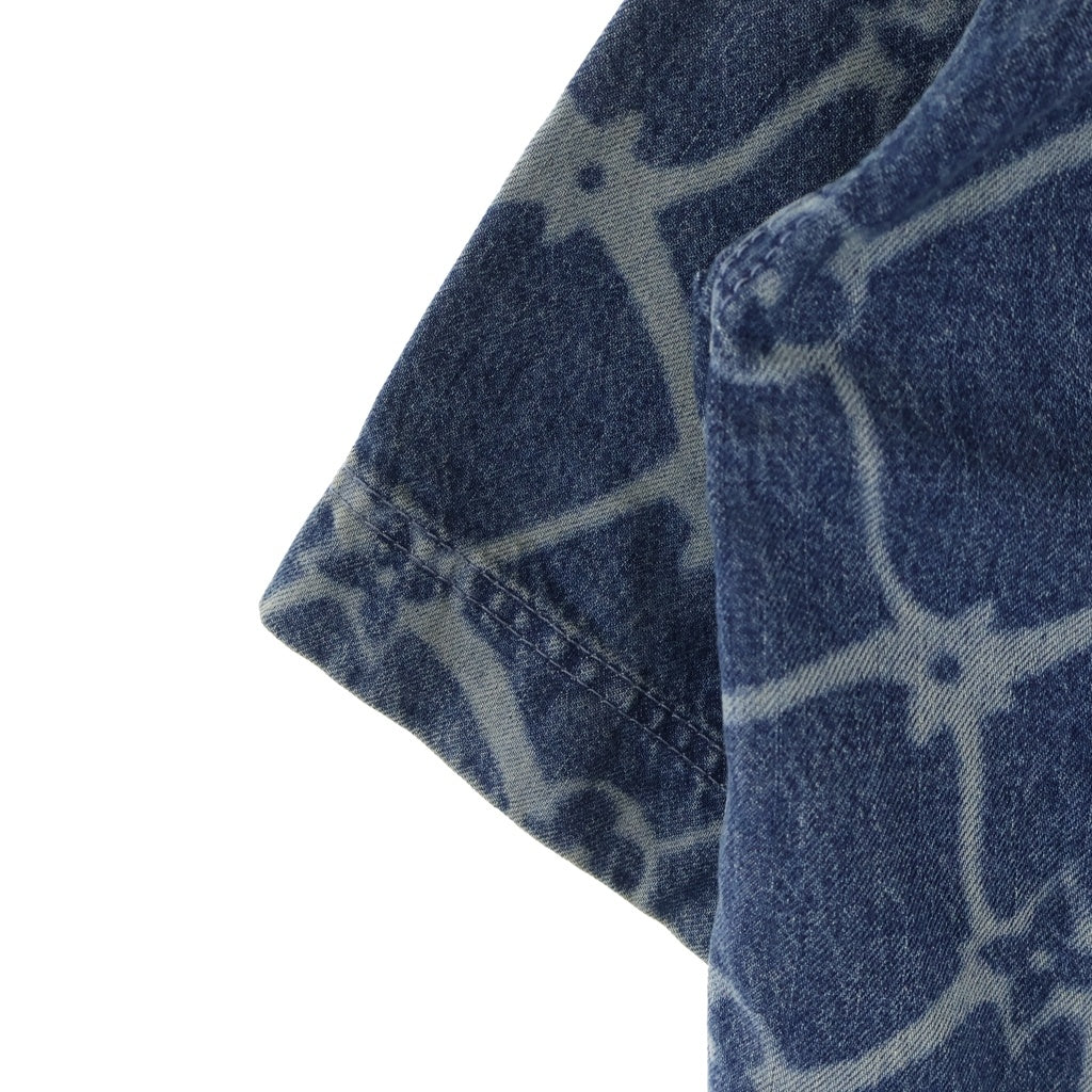 LOUIS VUITTON(ルイヴィトン) MONOGRAM SHORT DENIM SHIRT RM242MM KOE HRS24W モノグラム ショートスリーブ 半袖デニムシャツ インディゴ