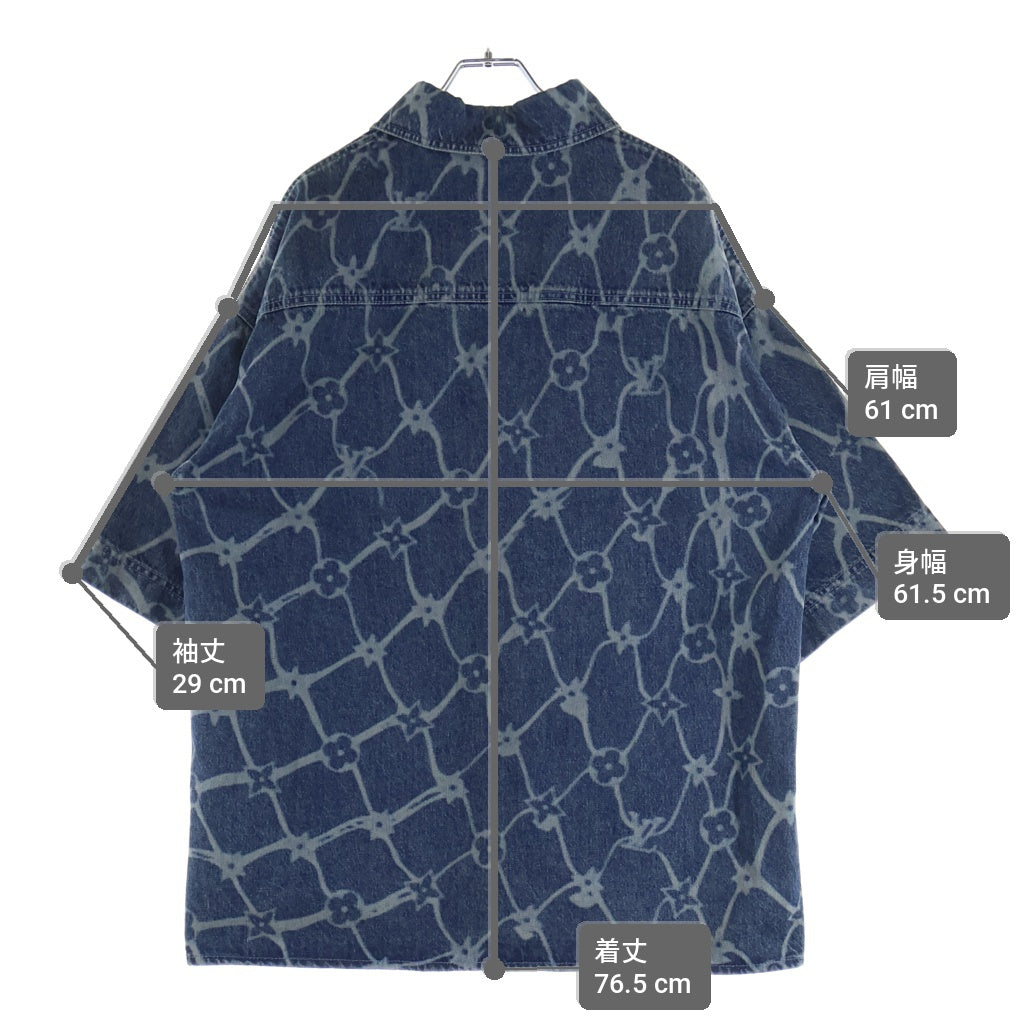 LOUIS VUITTON(ルイヴィトン) MONOGRAM SHORT DENIM SHIRT RM242MM KOE