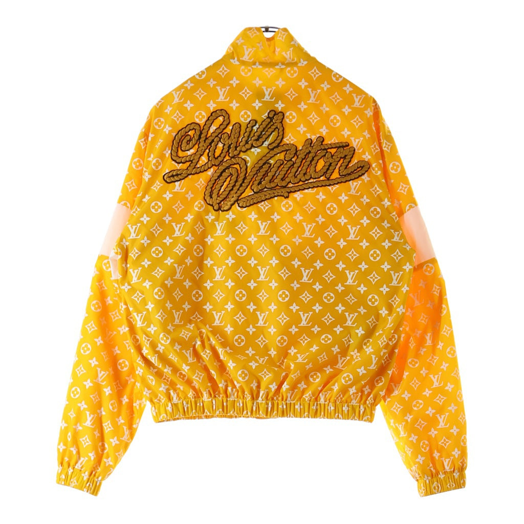 LOUIS VUITTON(ルイヴィトン) 24AW MONOGRAM PRINT TECHNICAL TRACK JACKET モノグラムプリントテクニカルトラックブルゾン ナイロンジャケット イエロー/ホワイト RM242M MJW HRB83W
