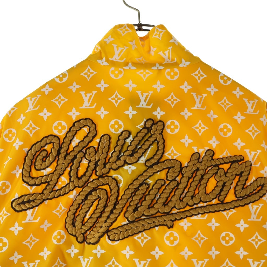 LOUIS VUITTON(ルイヴィトン) 24AW MONOGRAM PRINT TECHNICAL TRACK JACKET モノグラムプリントテクニカルトラックブルゾン ナイロンジャケット イエロー/ホワイト RM242M MJW HRB83W