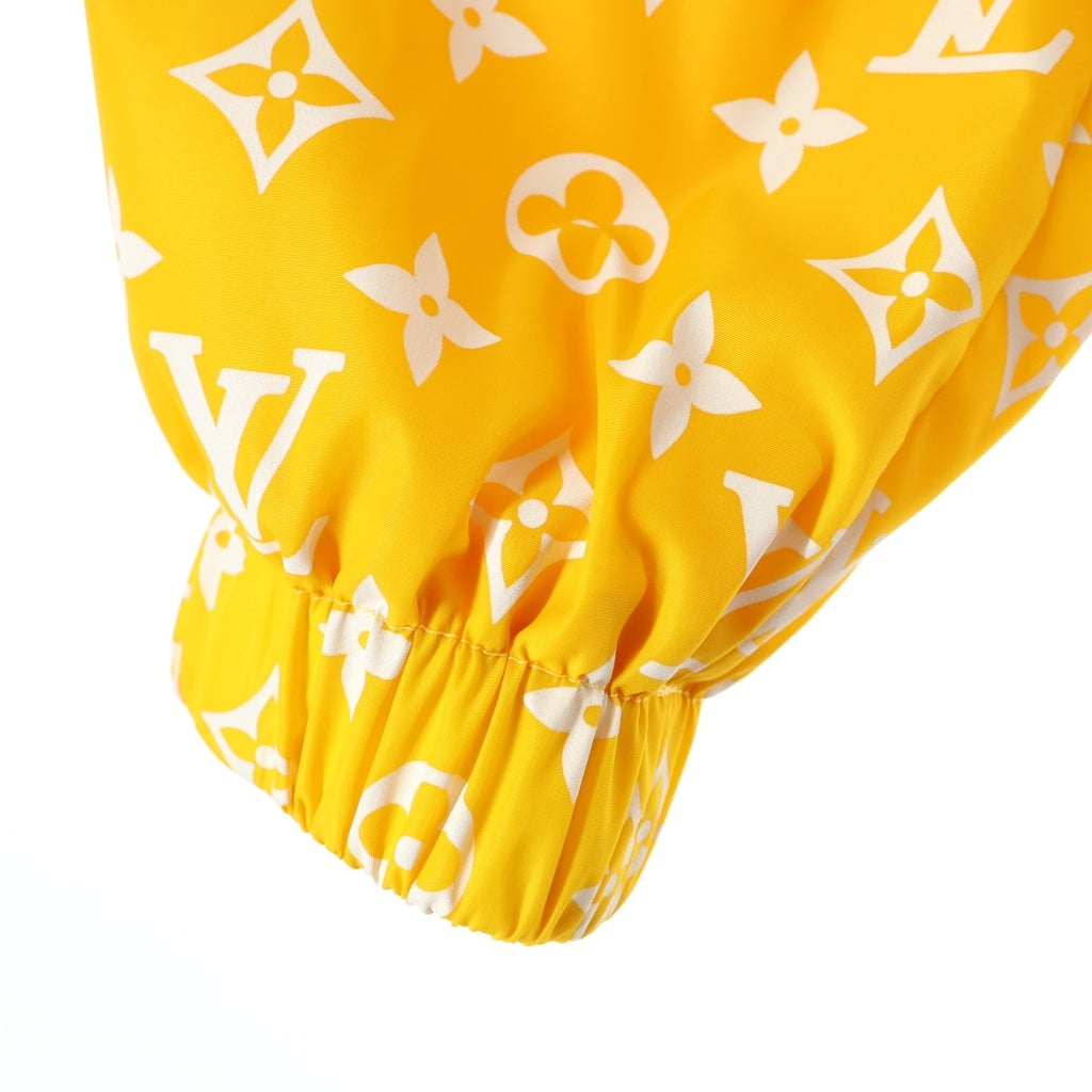 LOUIS VUITTON(ルイヴィトン) 24AW MONOGRAM PRINT TECHNICAL TRACK JACKET モノグラムプリントテクニカルトラックブルゾン ナイロンジャケット イエロー/ホワイト RM242M MJW HRB83W