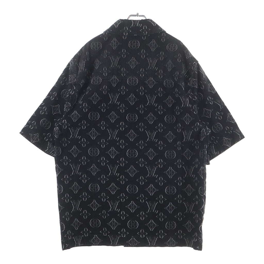 LOUIS VUITTON(ルイヴィトン) 23SS MONOGRAM CHAMBRAY SS SHHIRT RM232 ARS HPS73W モノグラム シャンブレー 半袖シャツ ブラック
