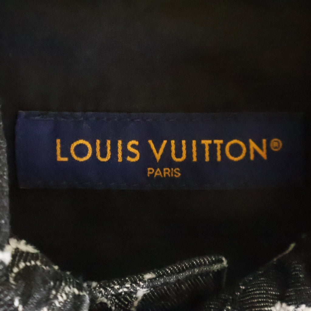 LOUIS VUITTON(ルイヴィトン) 23SS MONOGRAM CHAMBRAY SS SHHIRT RM232 ARS HPS73W モノグラム シャンブレー 半袖シャツ ブラック