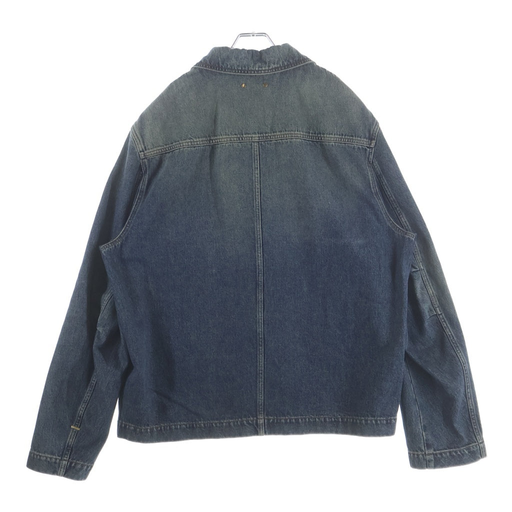 LOUIS VUITTON(ルイヴィトン) 23SS MONOGRAM DENIM WORKWEAR ZIPUP JACKET RM232Q Y38 HPA46W モノグラム デニムシップアップジャケット ブルー