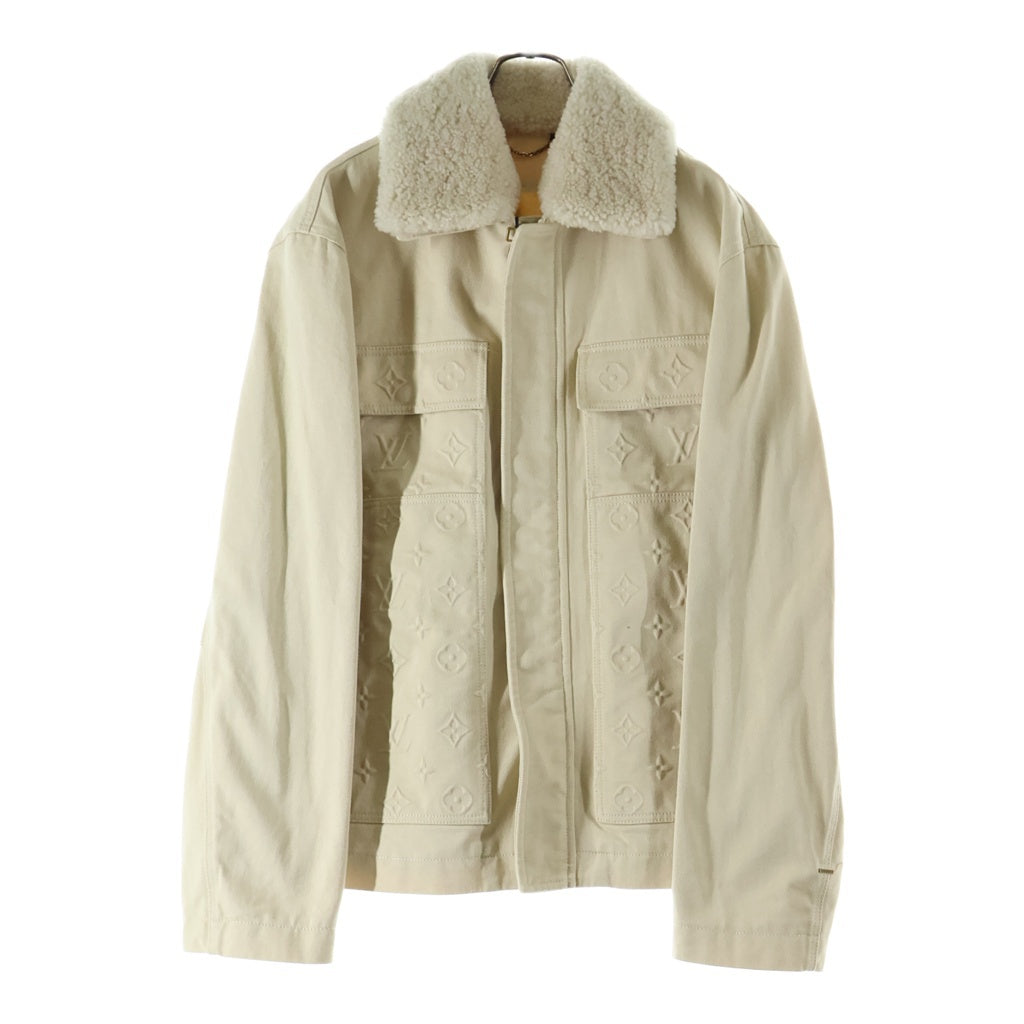 LOUIS VUITTON(ルイヴィトン) 23SS MONOGRAM WORKWEAR BOA JACKET RM231Q TZ0 HOA45W モノグラム ボア ワークウェアジャケット アイボリー