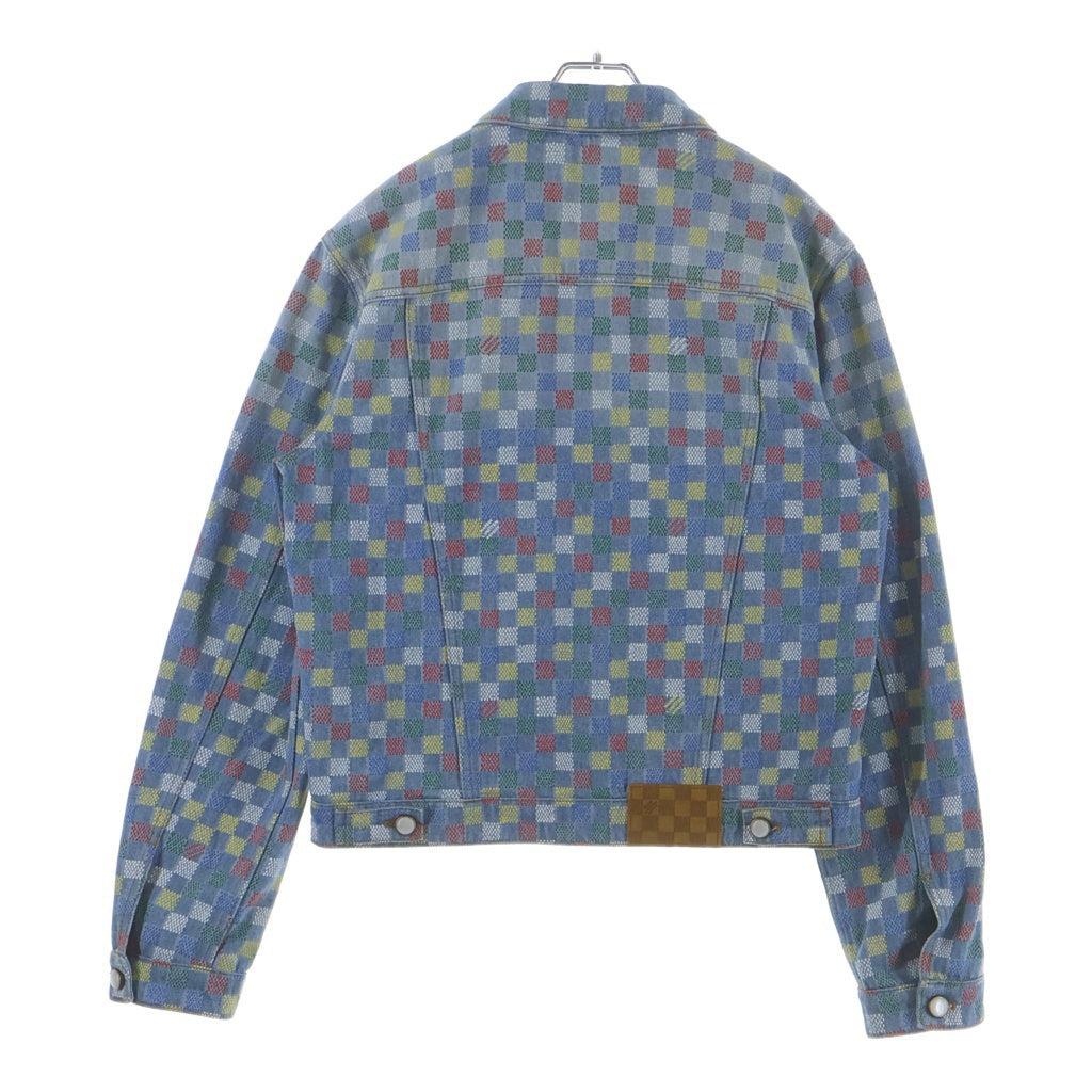 LOUIS VUITTON(ルイヴィトン) 25SS DAMIE DENIM TRACKER JACKET RM251M J16 HSA72W ダミエ マルチカラー デニムトラッカージャケット ブルー