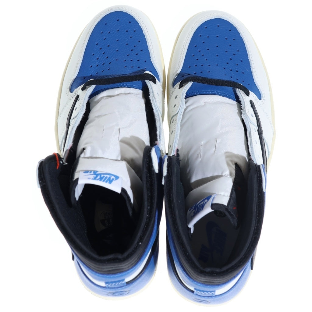 NIKE(ナイキ) ×TRAVIS SCOTT ×FRAGMENT AIR JORDAN1 RETRO HIGH OG SP DH3227-105 トラヴィススコット フラグメント エアジョーダン1 ハイカットスニーカー US9.5/27.5cm