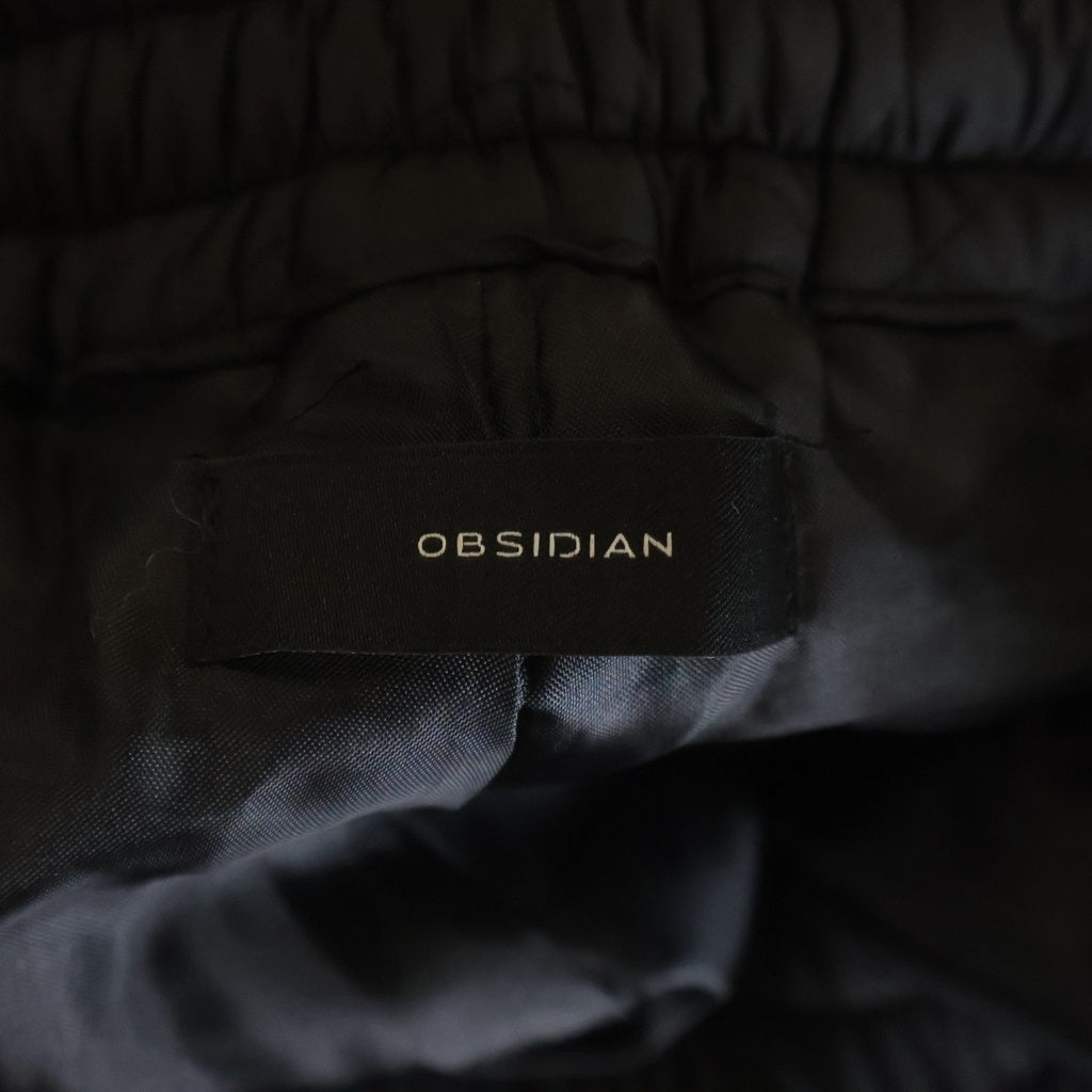 NO BRAND(ノーブランド) OBSIDIAN オブシディアン パデッド ナイロンパンツ ブラック