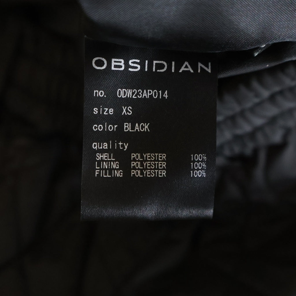 NO BRAND(ノーブランド) OBSIDIAN オブシディアン パデッド ナイロンパンツ ブラック