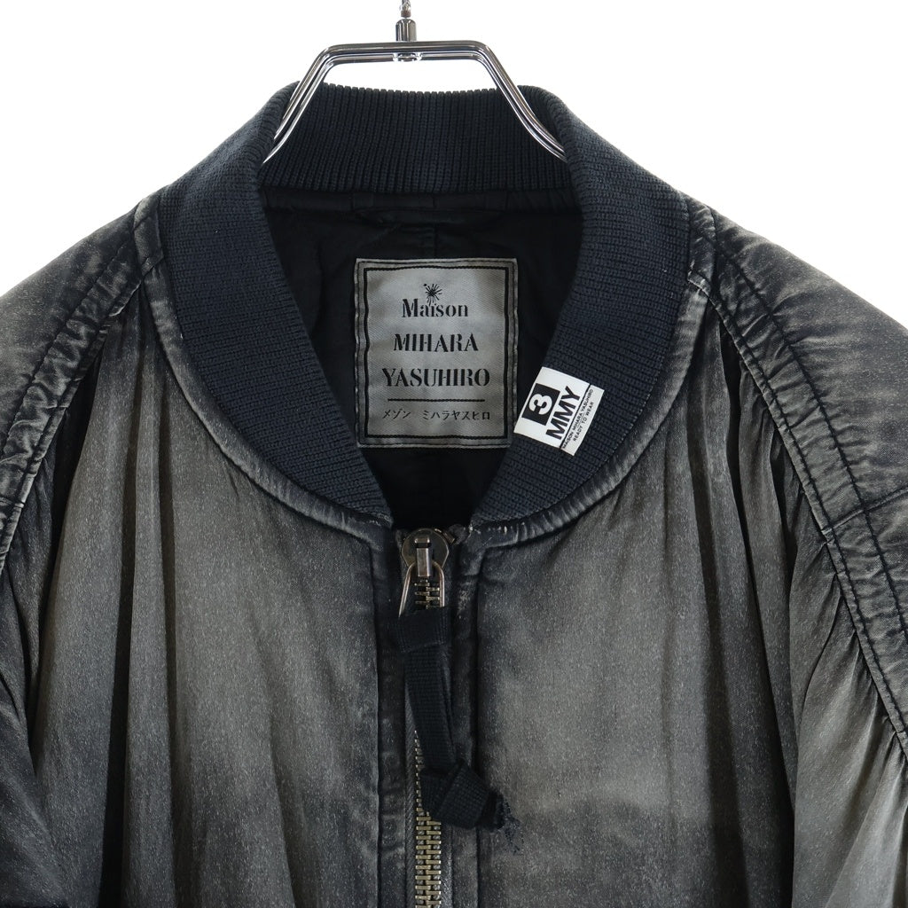 MAISON MIHARAYASUHIRO(メゾンミハラヤスヒロ) Aged Flight Jacket エイジフライトジャケット ブラック J13BL151