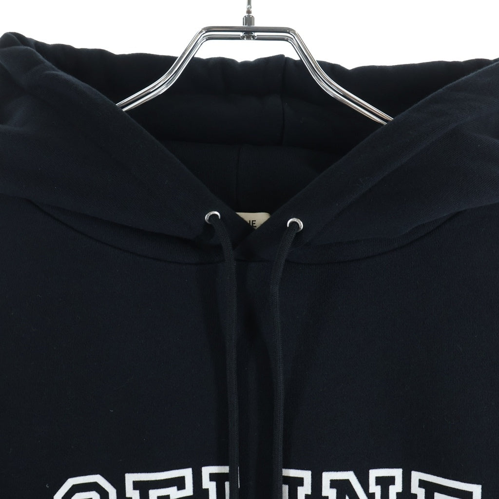 CELINE ブラック パーカー XL CELINE(セリーヌ) OVERSIZED HOODIE オーバーサイズ ロゴデザイン