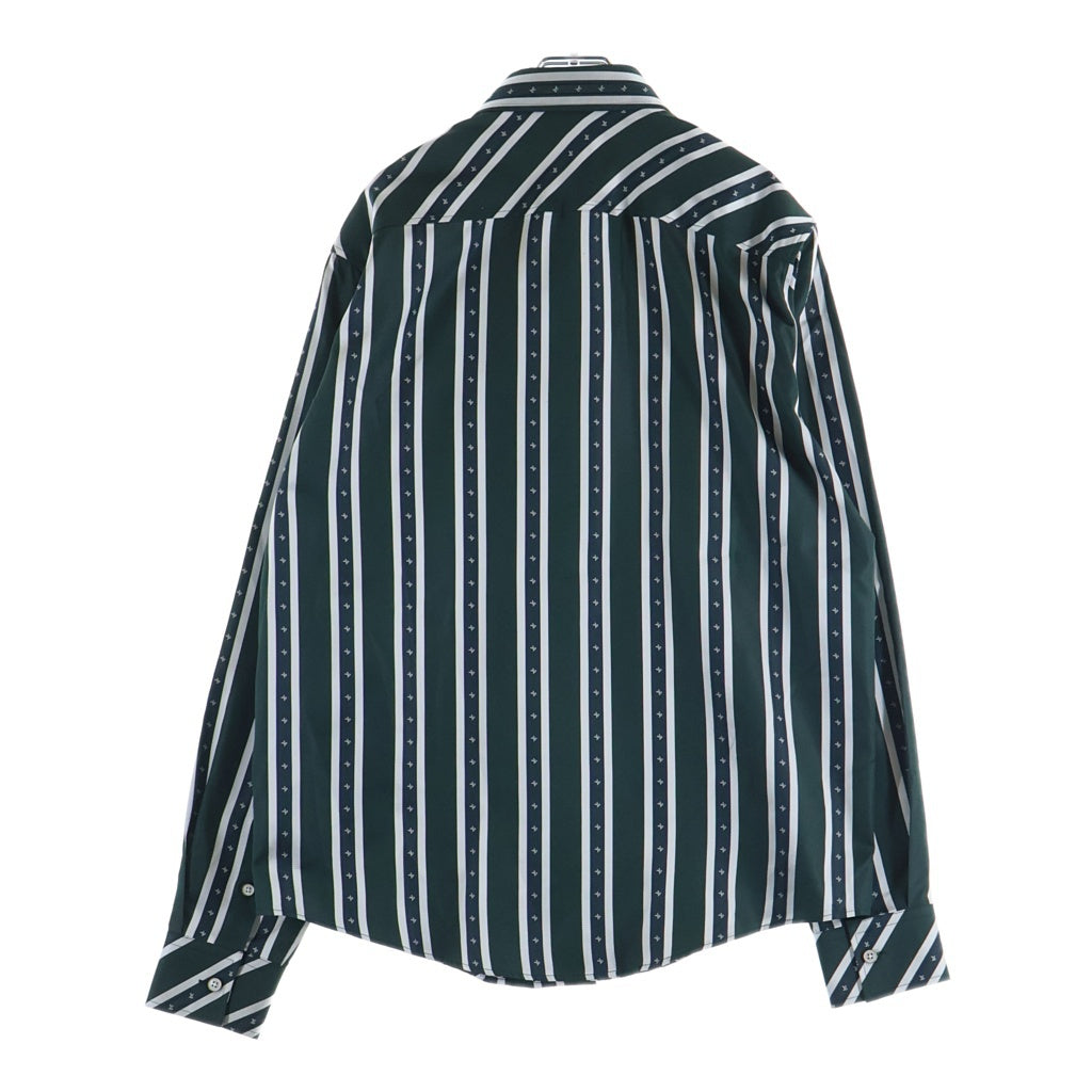 LOUIS VUITTON(ルイヴィトン) 25SS ストライプ シルク 長袖シャツ グリーン RM251MM RBR HSS15W