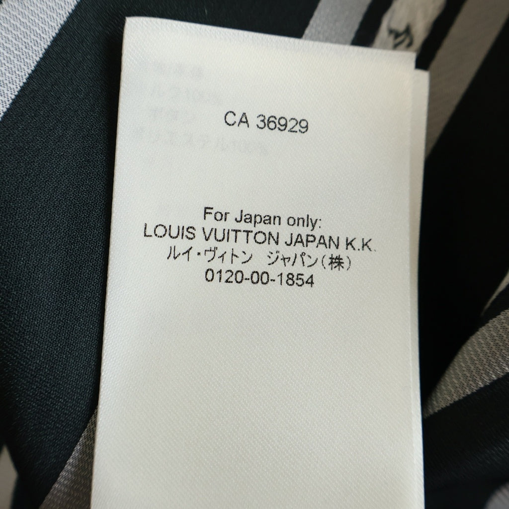 LOUIS VUITTON(ルイヴィトン) 25SS ストライプ シルク 長袖シャツ グリーン RM251MM RBR HSS15W
