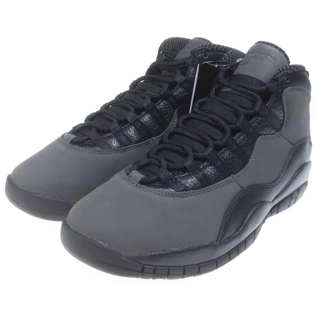 NIKE(ナイキ) AIR JORDAN 10 RETRO OG STEEL エアジョーダン10 レトロ スティール ハイカットスニーカー ブラック US10.5/28.5cm HJ6779-104