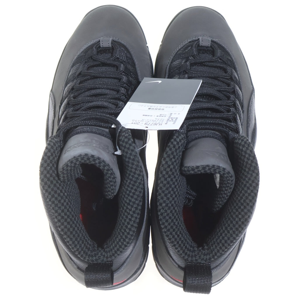 NIKE(ナイキ) AIR JORDAN 10 RETRO OG STEEL エアジョーダン10 レトロ スティール ハイカットスニーカー ブラック US10.5/28.5cm HJ6779-104