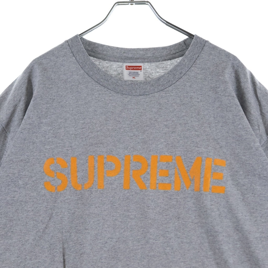 SUPREME(シュプリーム) 26SS Hard Tee ハード プリント半袖Tシャツ カットソー グレー