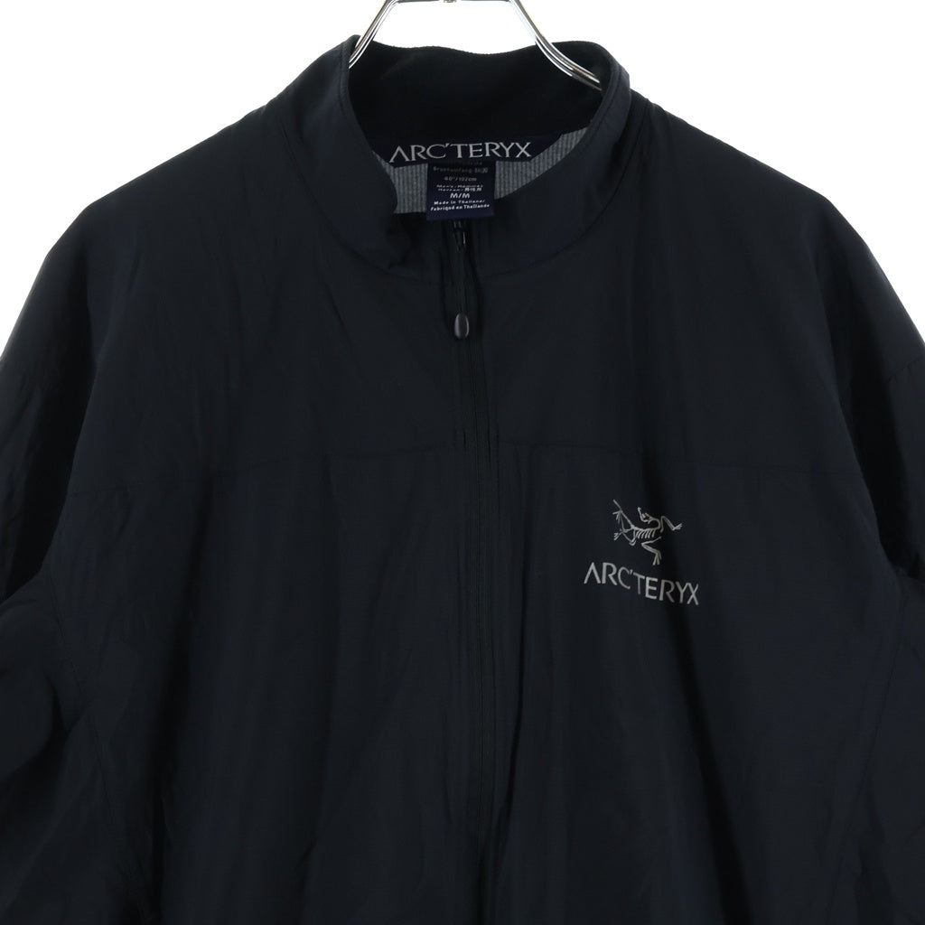 ARC'TERYX(アークテリクス) サンウエスト期 ロゴデザイン ジップアップ ナイロンセレリスジャケット ブラック 6725-55613-1011