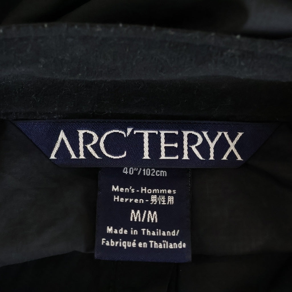 ARC'TERYX(アークテリクス) サンウエスト期 ロゴデザイン ジップアップ ナイロンセレリスジャケット ブラック 6725-55613-1011