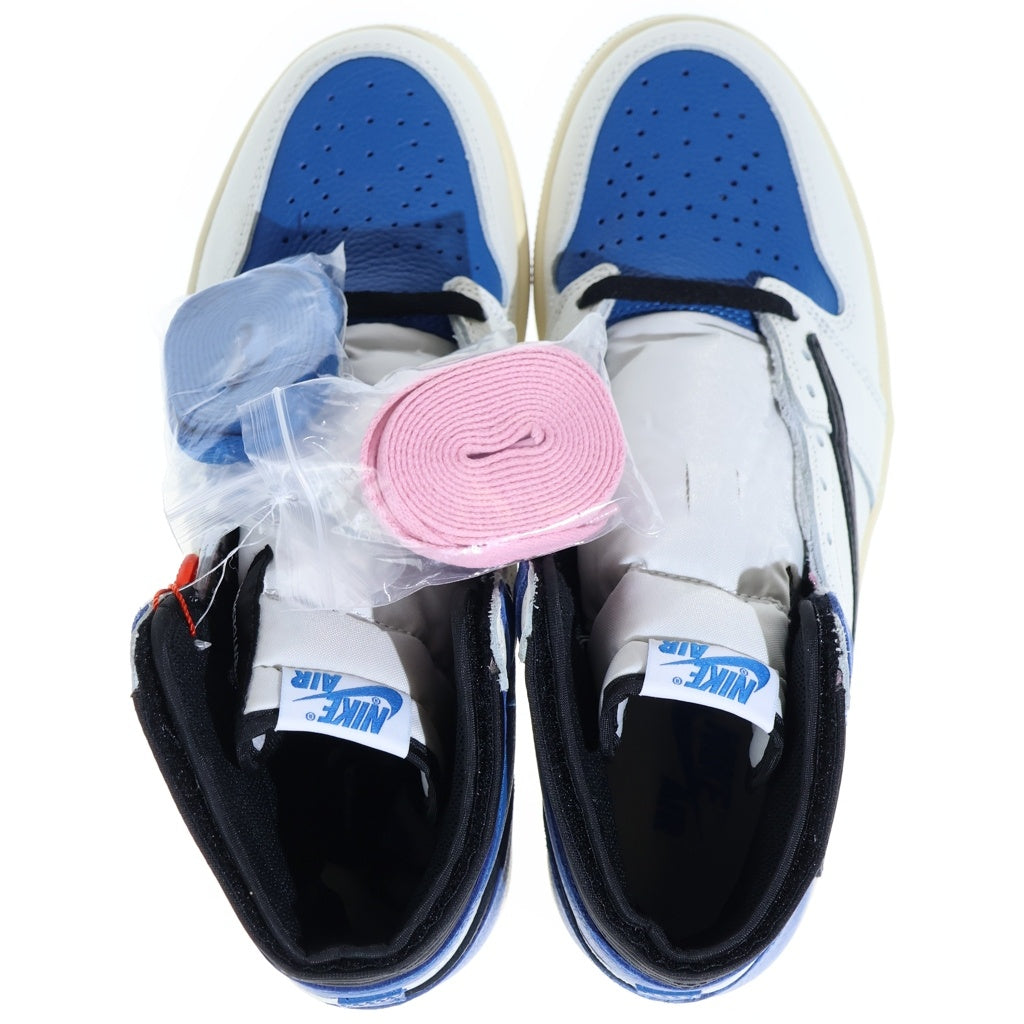 NIKE(ナイキ) ×TRAVIS SCOTT ×FRAGMENT AIR JORDAN1 RETRO HIGH OG SP トラヴィススコット フラグメント エアジョーダン1 ハイカットスニーカー US9.5/27.50cm DH3227-105