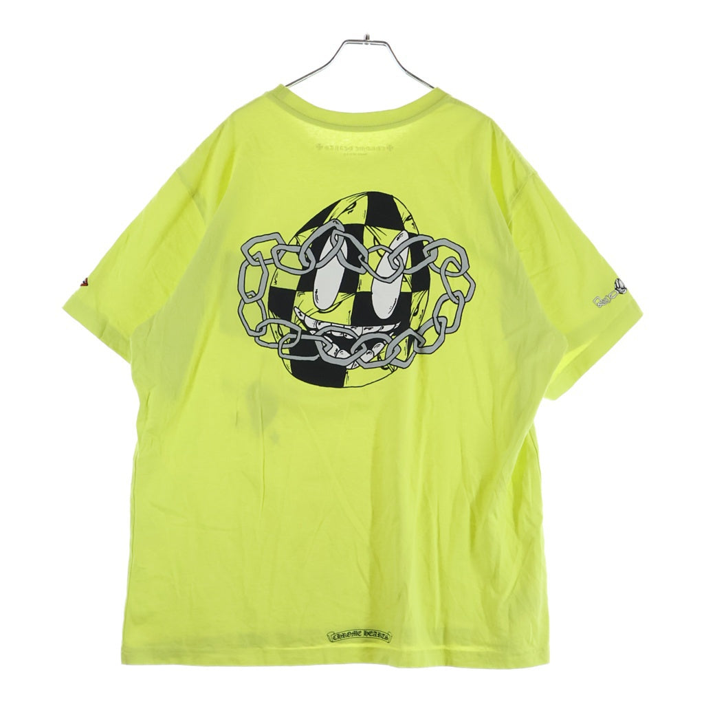 CHROME HEARTS(クロムハーツ) ×MATTY BOY LINK GAME マッティボーイ リンクゲーム クルーネック カットソー 半袖Tシャツ イエロー