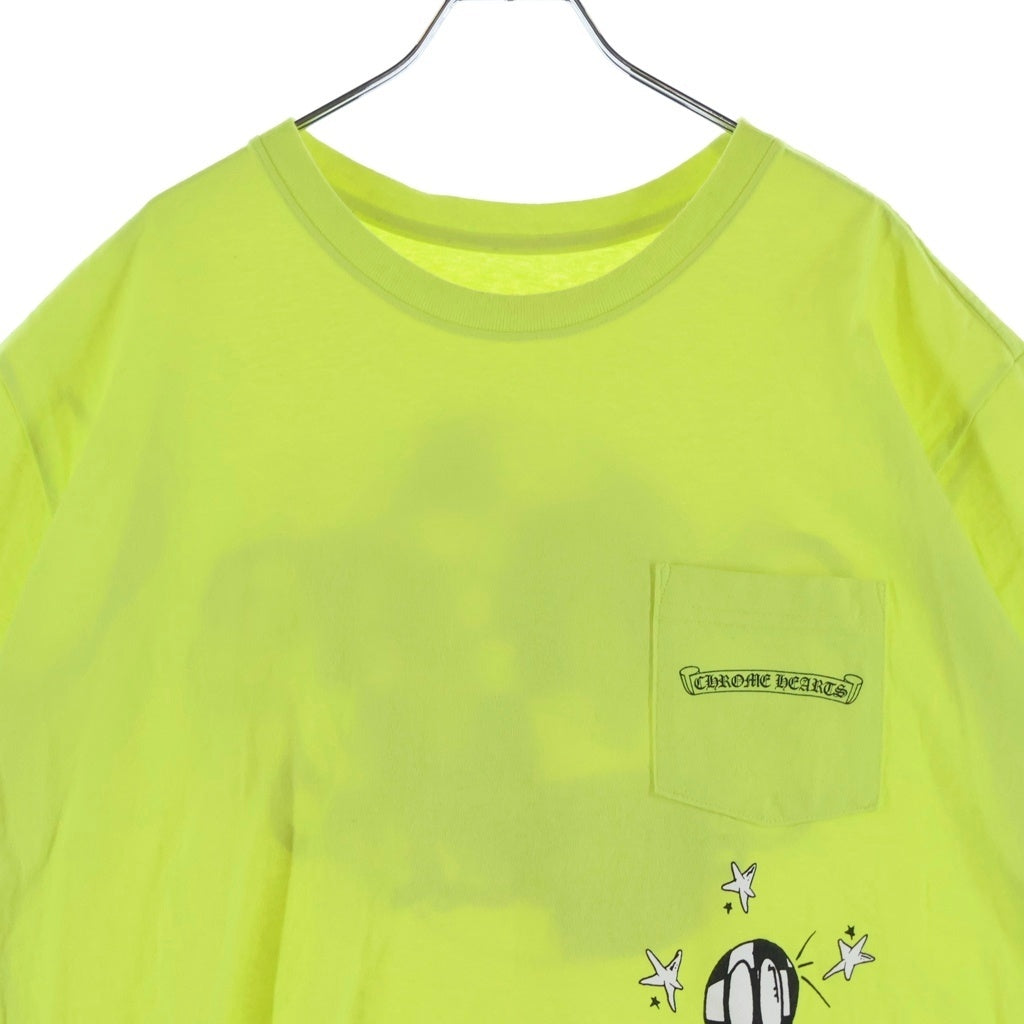 CHROME HEARTS(クロムハーツ) ×MATTY BOY LINK GAME マッティボーイ リンクゲーム クルーネック カットソー 半袖Tシャツ イエロー