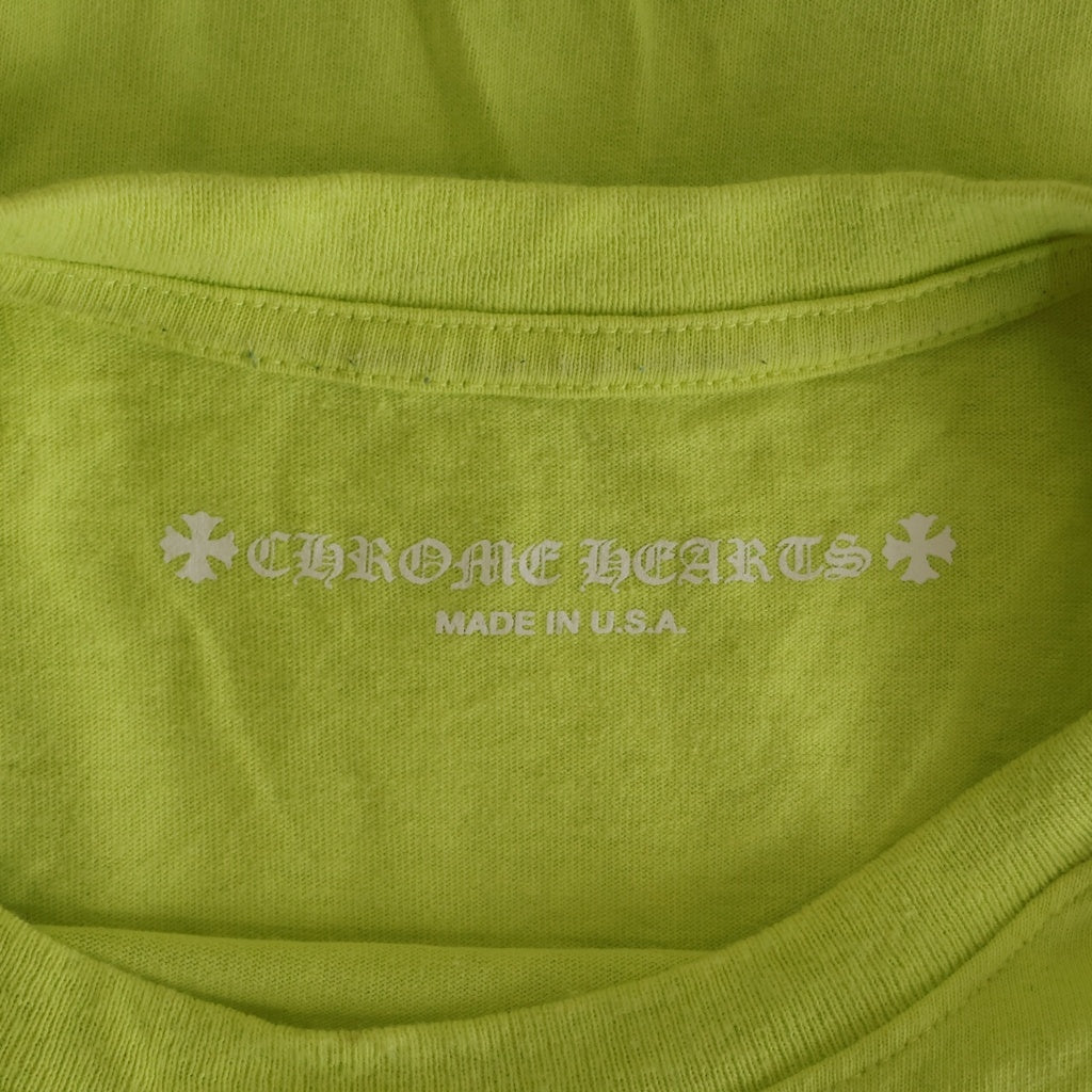CHROME HEARTS(クロムハーツ) ×MATTY BOY LINK GAME マッティボーイ リンクゲーム クルーネック カットソー 半袖Tシャツ イエロー