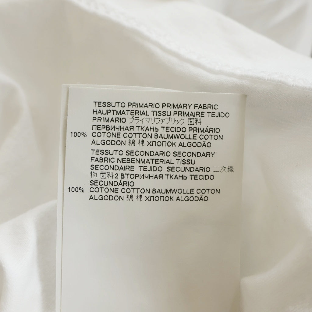 Maison Martin Margiela(メゾンマルタンマルジェラ) 21SS 反転ロゴエンブロイダリー クルーネック カットソー 半袖Tシャツ ホワイト S30GC0701