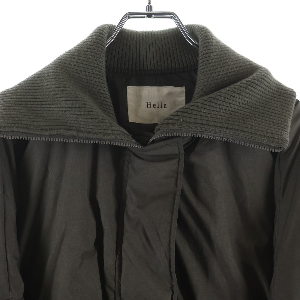 NO BRAND(ノーブランド) Hella ヘラ HIGHNECK DOWN CO ハイネック ダウンコート カーキ H233-14 レディース