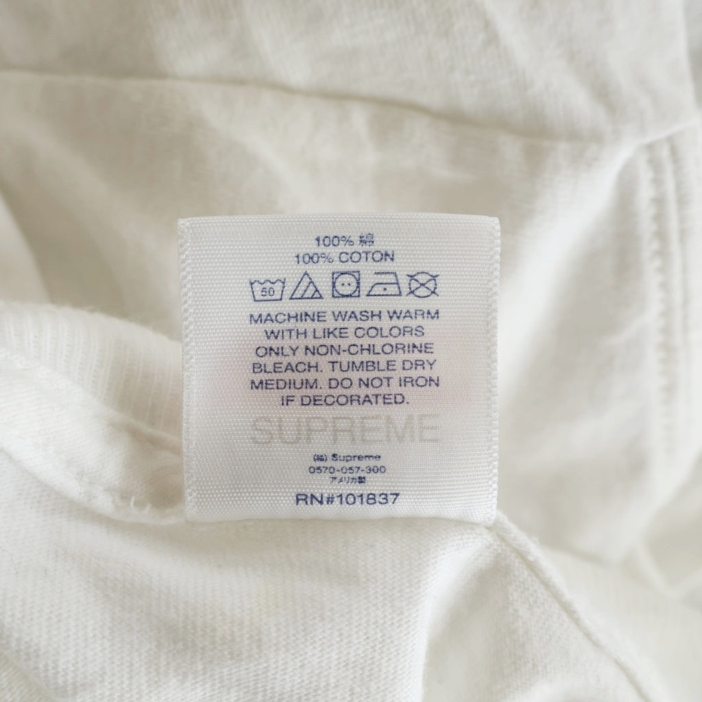 SUPREME(シュプリーム) 21SS ×HYSTERIC GLAMOUR L/S Tee ヒステリックグラマー ロゴデザイン クルーネック カットソー 長袖Tシャツ ホワイト
