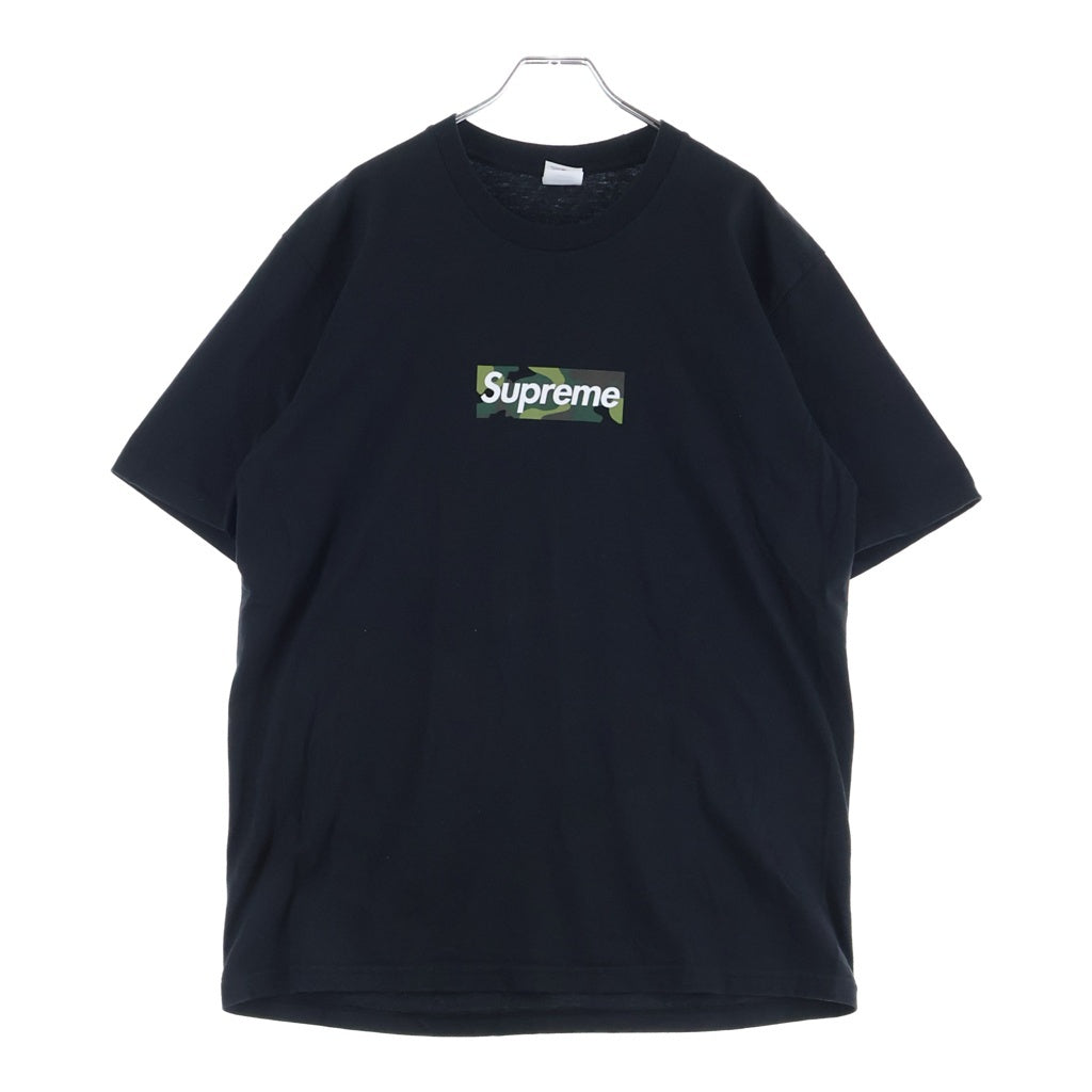 SUPREME(シュプリーム) 23AW Box Logo Tee Camo カモフラージュ 迷彩 ボックスロゴ クルーネック 半袖Tシャツ カットソー ブラック