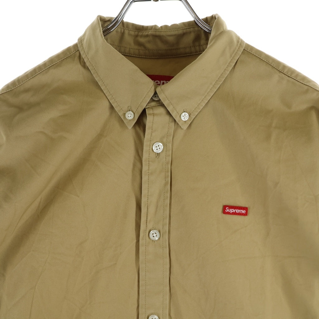 SUPREME(シュプリーム) 23AW Small Box Shirt スモールボックスロゴ 長袖シャツ ブラウン
