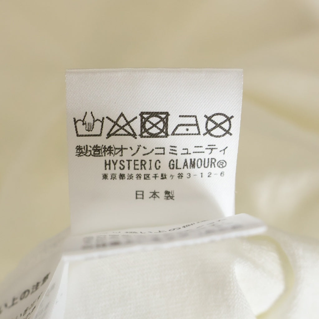 HYSTERIC GLAMOUR(ヒステリックグラマー) HYSTERIC SAVES フロントプリント 半袖Tシャツ カットソー ホワイト 02251CT24