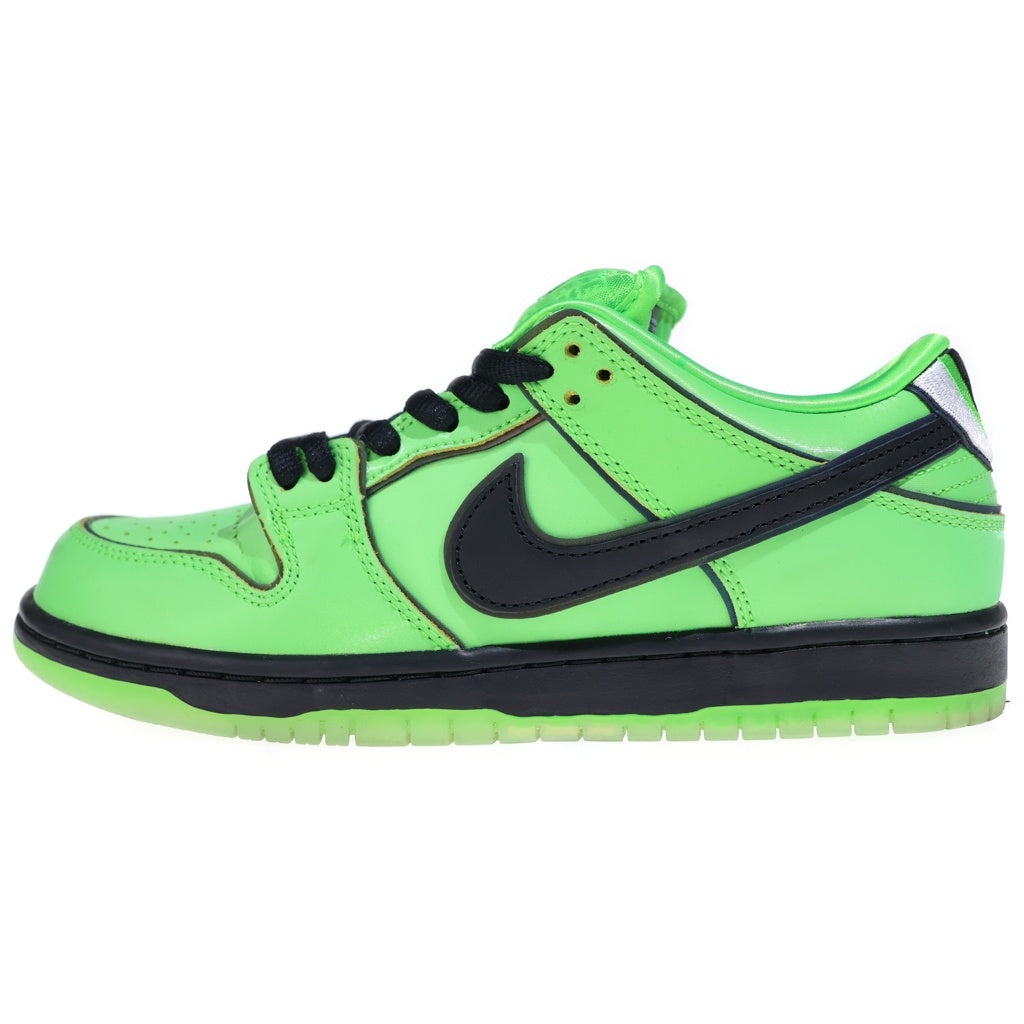 NIKE(ナイキ) ×THE POWERPUFF GIRLS SB DUNK LOW PRO QS BUTTERCUP パワーパフガールズ ダンク ローカットスニーカー グリーン US6/24cm レディース FZ8319-300
