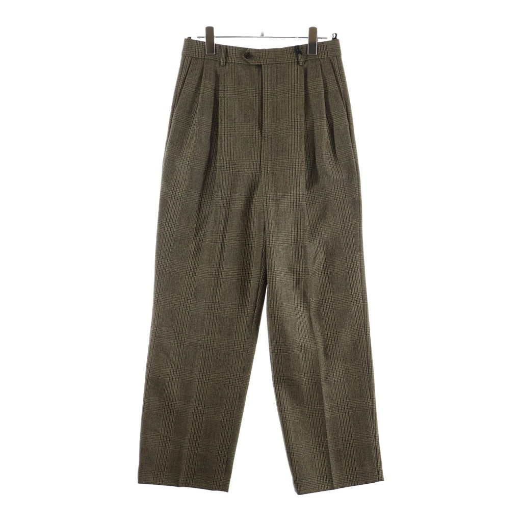 CELINE(セリーヌ) SKATE PANTS PRINCE OF WALES CHECK スケート プリンス オブ ウェールズ チェックパンツ ブラウン 2P555983N