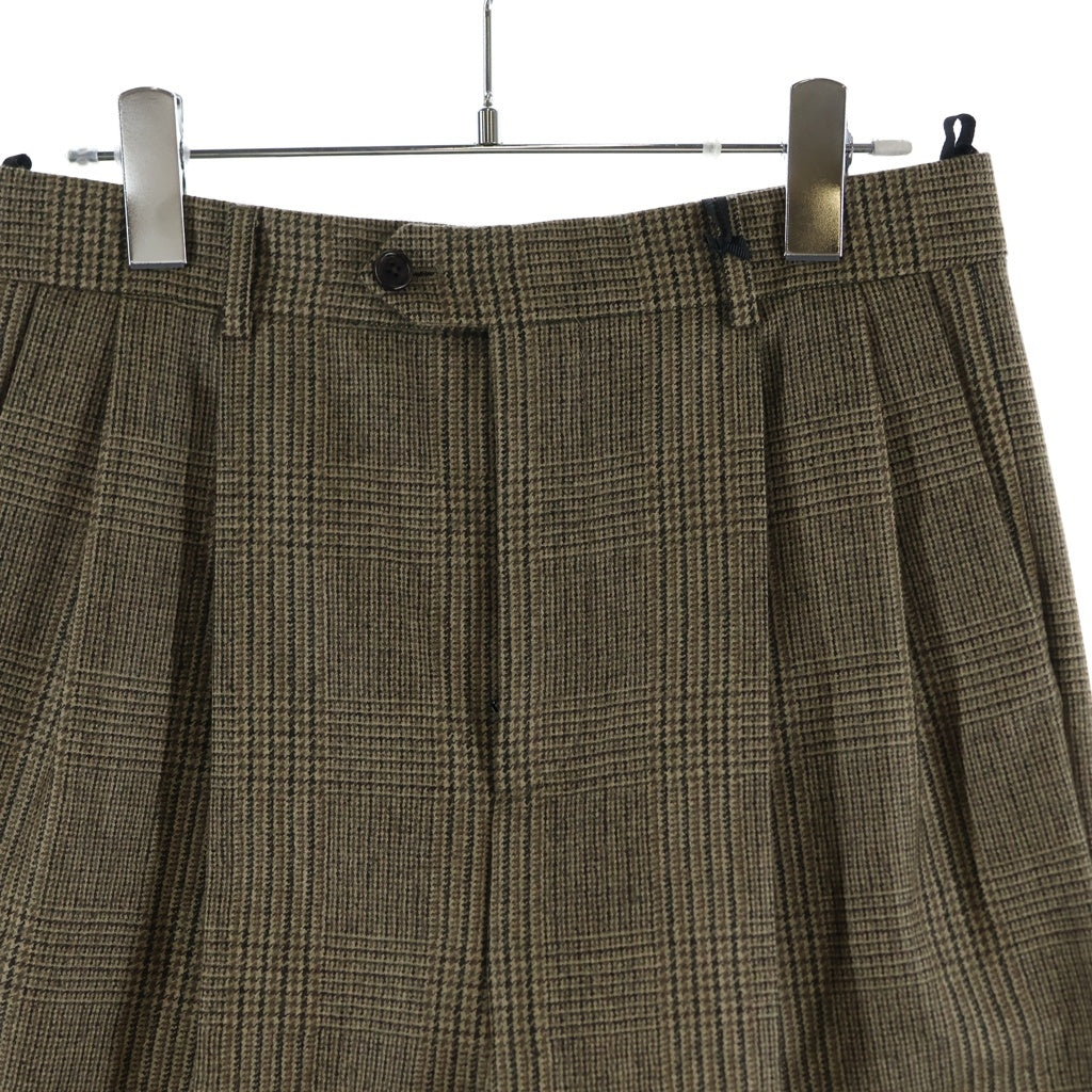 CELINE(セリーヌ) SKATE PANTS PRINCE OF WALES CHECK スケート プリンス オブ ウェールズ チェックパンツ ブラウン 2P555983N