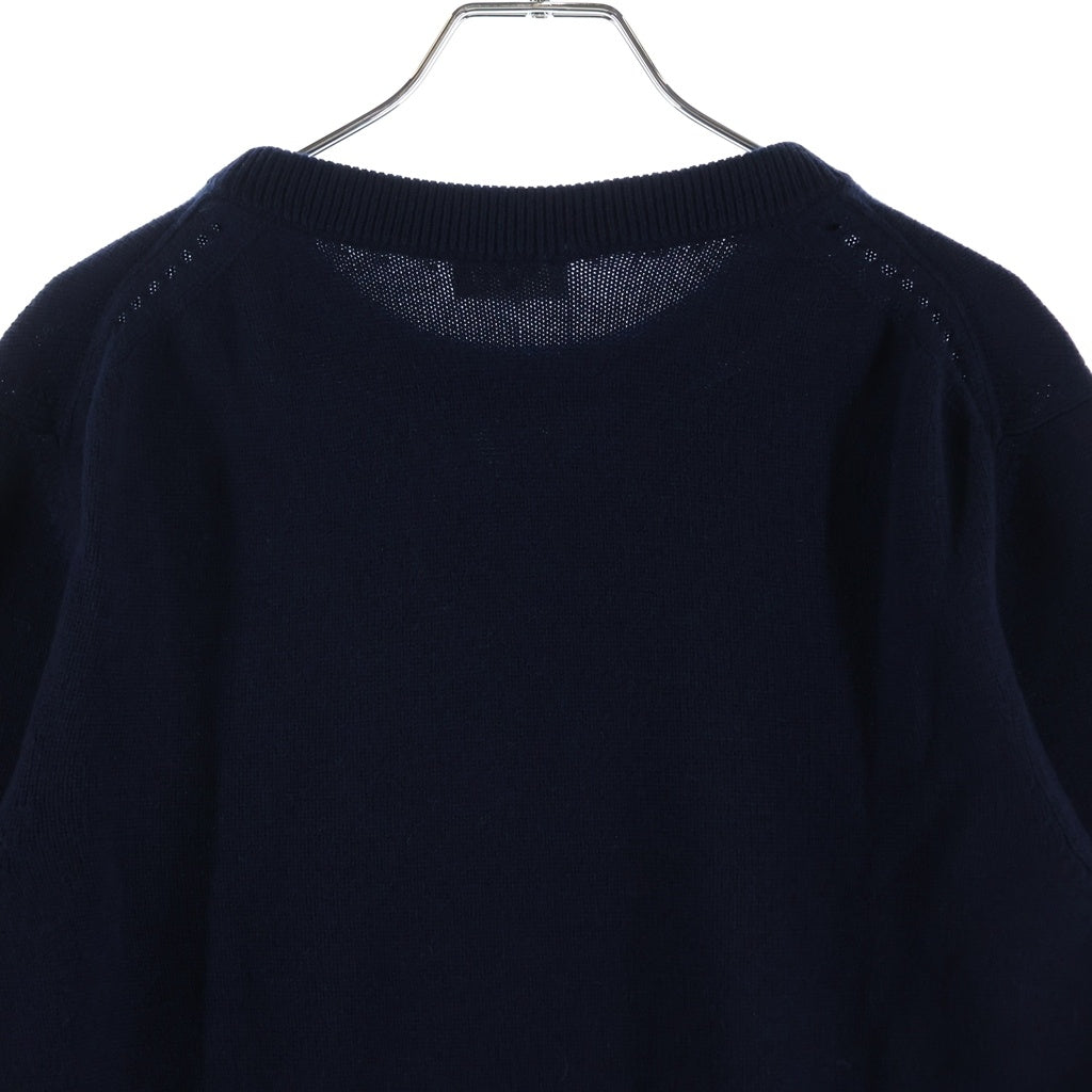 CELINE(セリーヌ) トリンオフ ロゴ クルーネック ニット セーター ネイビー 2AD7C264W.07MR